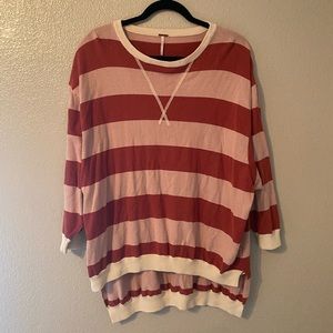 Free People Oversized striped sweater